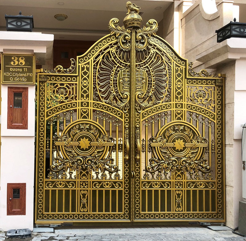 Thi công cửa cổng nhôm đúc TP Vinh Nghệ An